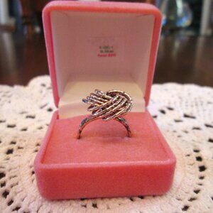 NWT Sterling Silver Swirl Ring Italy Size 7